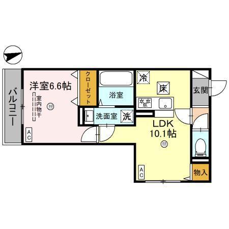 ユーフォリア（101） 間取り図画像