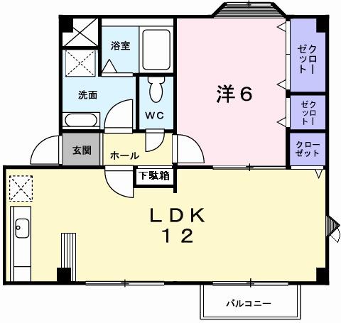 ささお壱番館（201） 間取り図画像