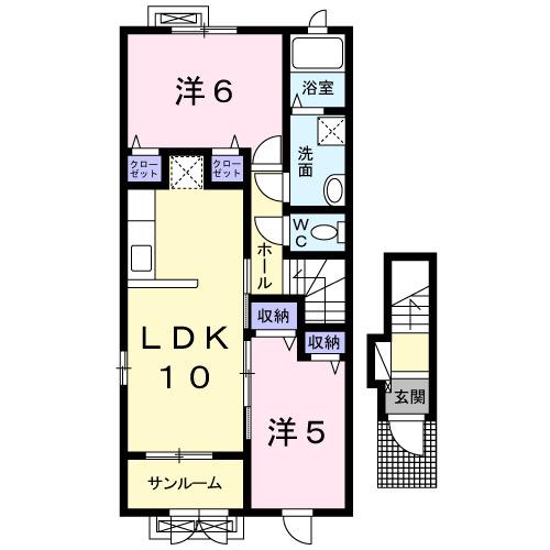 グレース　レミカ（201） 間取り図画像