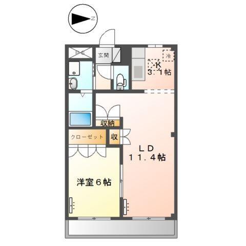 メルヴェールⅠ 間取り図画像