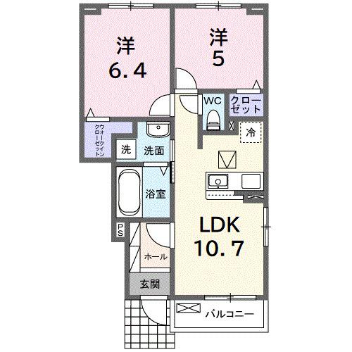 プリミエＢ（102） 間取り図画像
