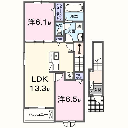 シェリール興浜（201） 間取り図画像