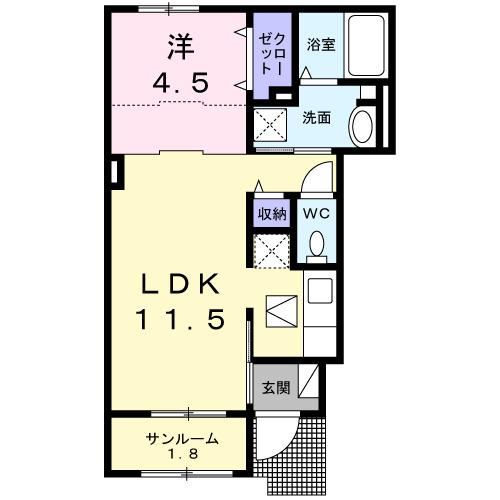 ヴェルナ（102） 間取り図画像
