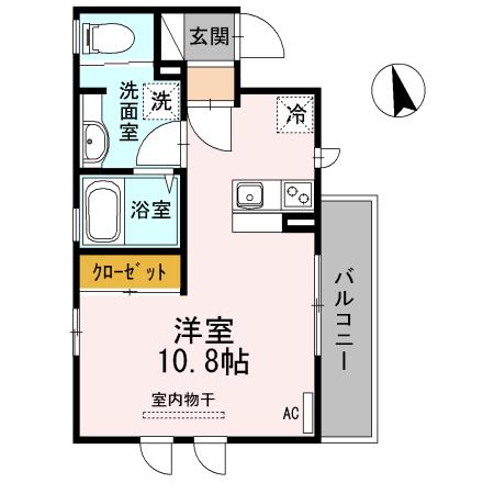 アルファオメガ（201） 間取り図画像