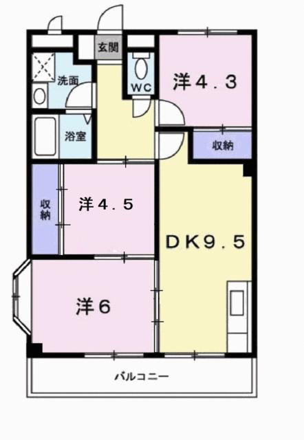 ヴィラデルソーレ（104） 間取り図画像