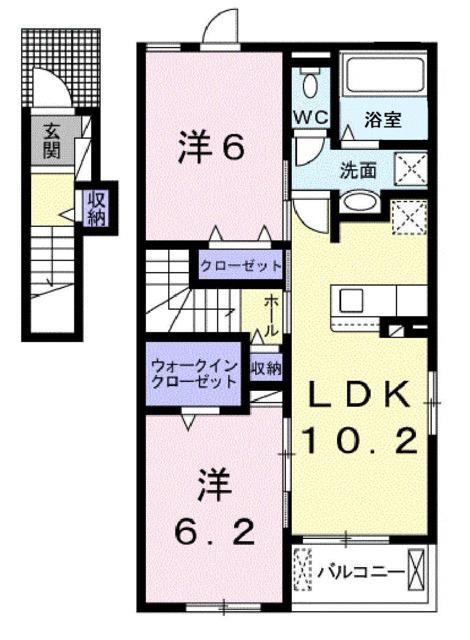 Ｒｉｓｅ　Ｌｉｇｈｔ（201） 間取り図画像