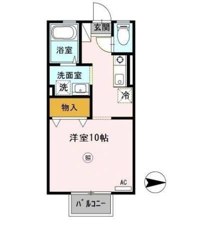 ルミエール　B棟（B203） 間取り図画像