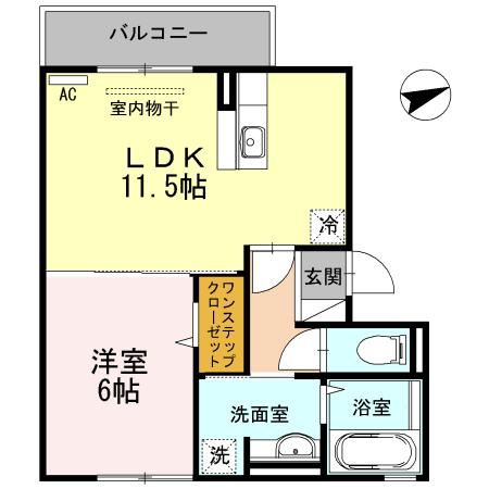 セジュール甲子園春風（302） 間取り図画像