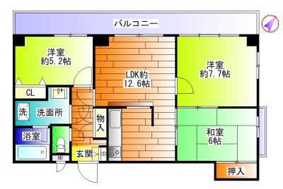  間取り図写真