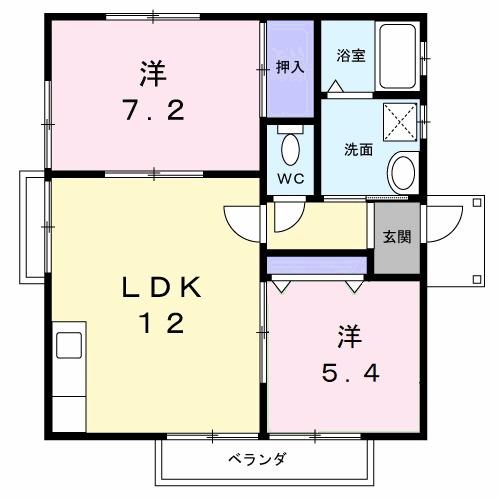メゾンみやびＤ（101） 間取り図画像
