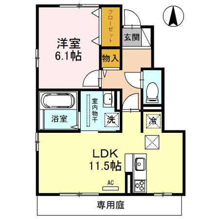 メゾン・ラフィーネ（107） 間取り図画像