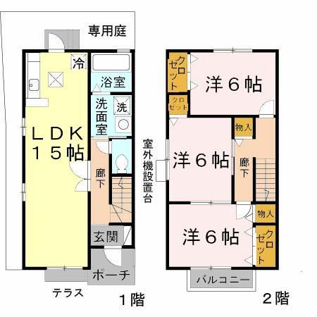ネオ中北（2） 間取り図画像