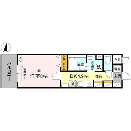TAISHI CUBE（205） 間取り図画像