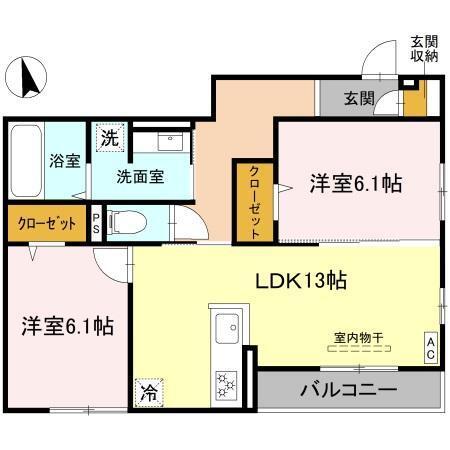Field court（201） 間取り図画像