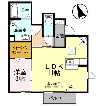 アイ・ドミール（101） 間取り図画像