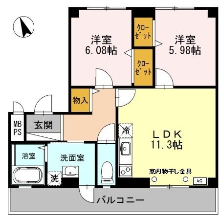 サニーコート（201） 間取り図画像
