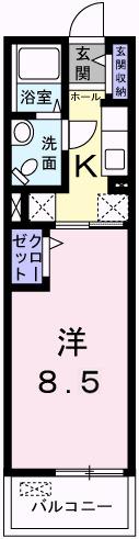 アクロポリスⅤ（204） 間取り図画像