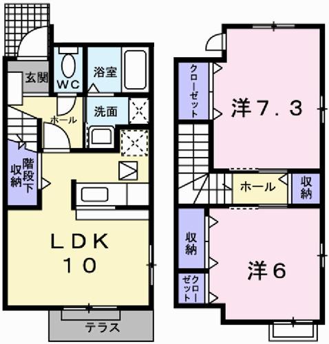 メゾン・オーブⅠ（101） 間取り図画像