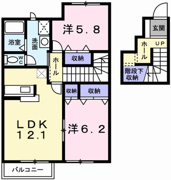 エテルナ・ウエール（204） 間取り図画像