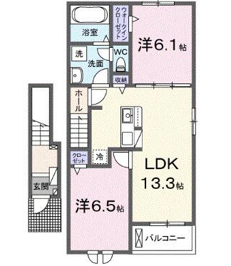 ベル・エクラ　Ⅱ（205） 間取り図画像