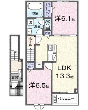 ベル・エクラ　Ⅱ（204） 間取り図画像