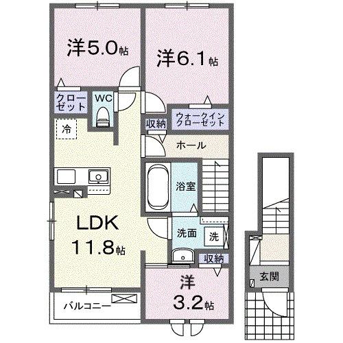 ベル・エクラ　Ⅰ（201） 間取り図画像