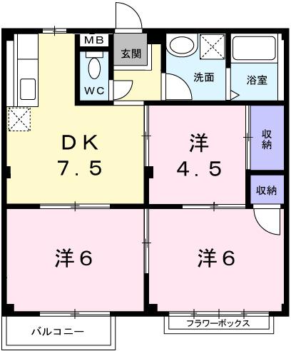 オアシスヤマナ（102） 間取り図画像