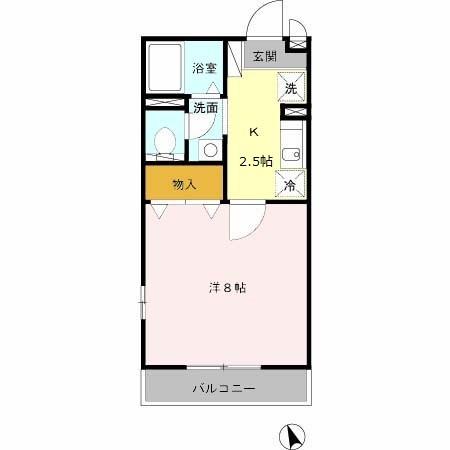 エスポワール　Ⅱ（203） 間取り図画像