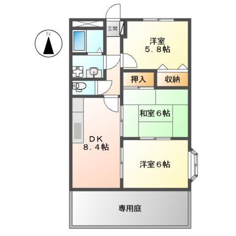 ハイツエトワール 間取り図画像