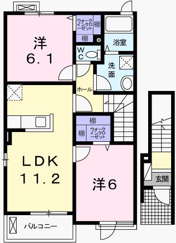 ペール・メゾンＡ（201） 間取り図画像