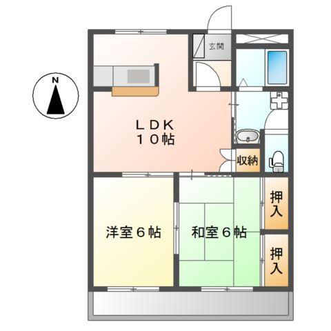 ネオパリエＡ 間取り図画像