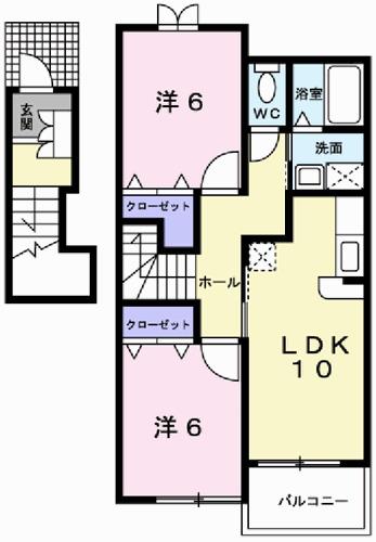 フレッサ　プラード（202） 間取り図画像