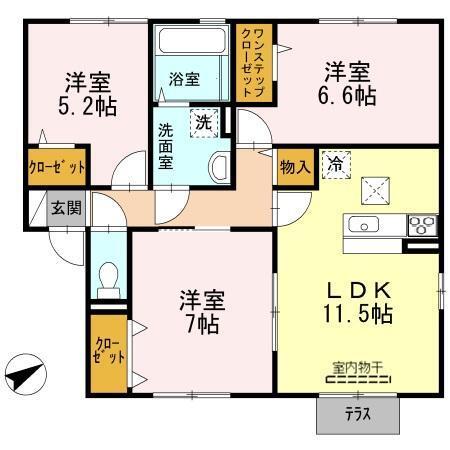 オーハマヴィラ（105） 間取り図画像