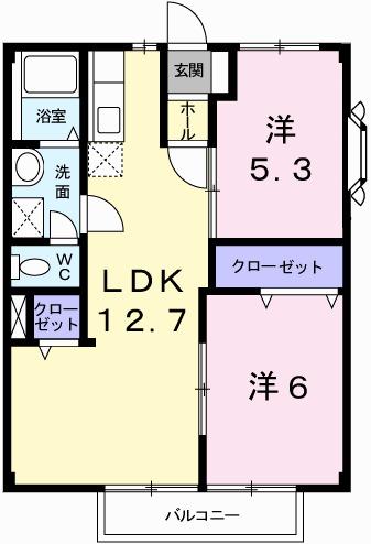メゾンサンシャイン（201） 間取り図画像