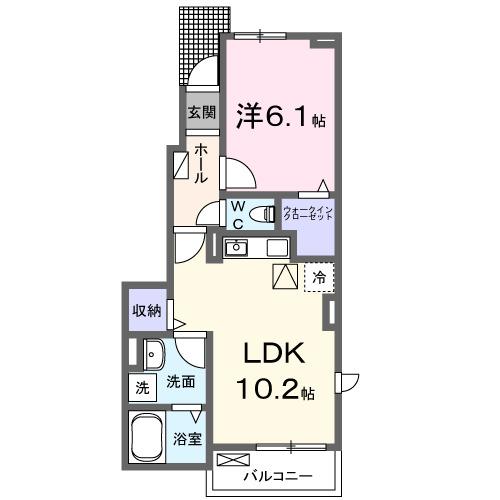 シェル・ブルゥ（101） 間取り図画像