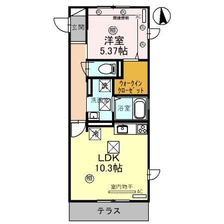 ウエスト　ポート（101） 間取り図画像