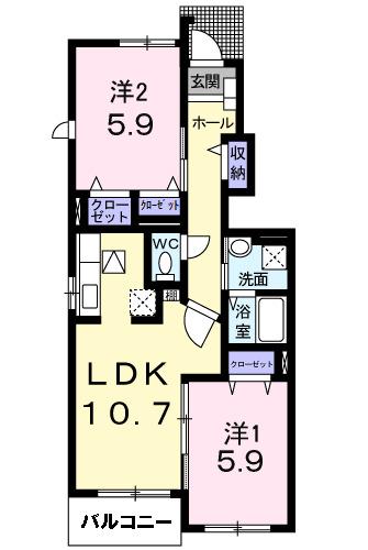 クラッセ壱番館（104） 間取り図画像