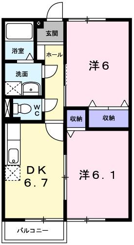 カーサ正保橋（201） 間取り図画像