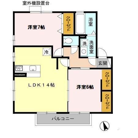 ローテローゼ自由が丘（202） 間取り図画像
