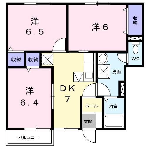さわやか壱番館（101） 間取り図画像