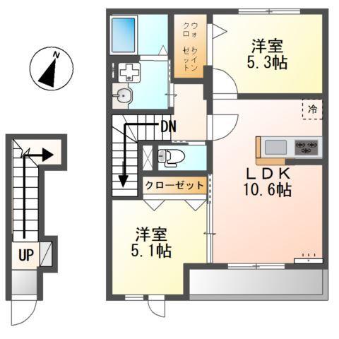ＮａｇｉｓａｌｌｅⅡ（ナギサーレⅡ） 間取り図画像