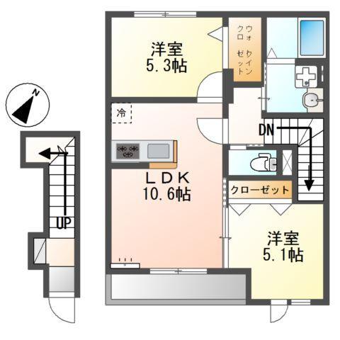 ＮａｇｉｓａｌｌｅⅡ（ナギサーレⅡ） 間取り図画像