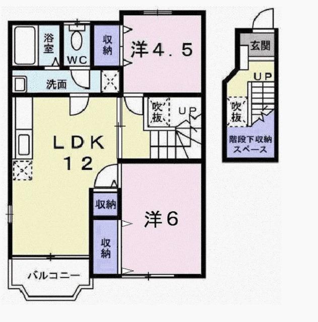 ヴァンヴェールＡ（203） 間取り図画像