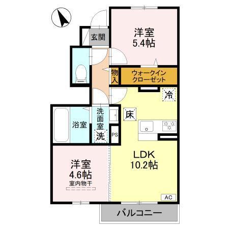D-ROOM　天が岡（101） 間取り図画像