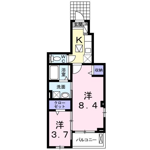ラ　サクセション宝塚（101） 間取り図画像
