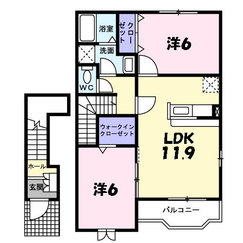 ポライトリー　ガーデンＣ棟（203） 間取り図画像