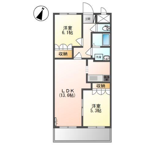 加古川市尾上町安田アパート 間取り図画像