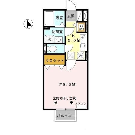 Soleado Alloggio（106） 間取り図画像