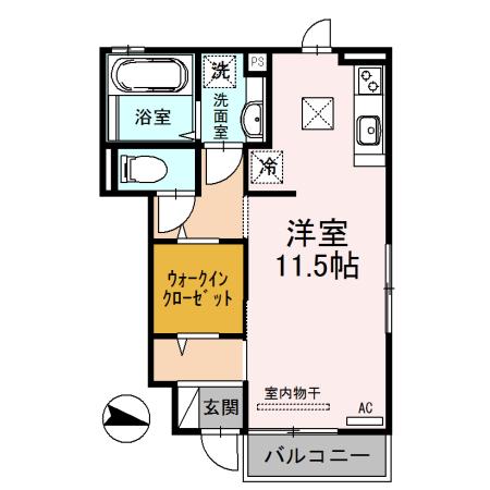 ManoirⅠ（101） 間取り図画像