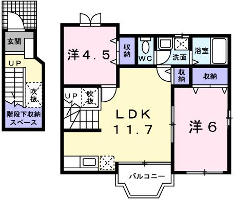 ボニート・リーオⅠ（201） 間取り図画像